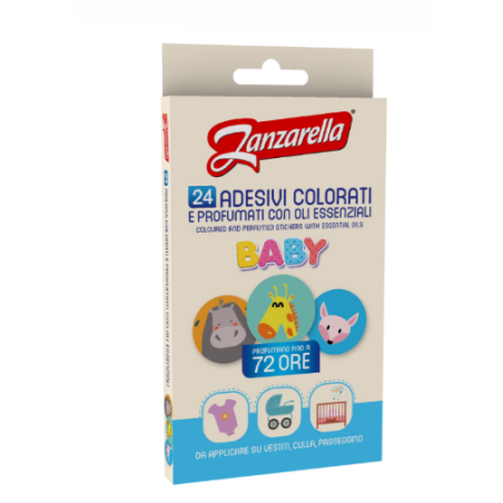 Zanzarella sticker baby 24 pezzi