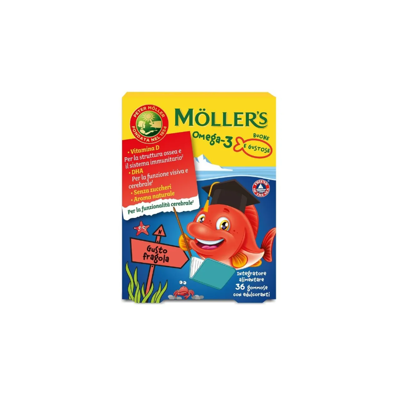 Moller's omega 3 jelly fish 36 gommose