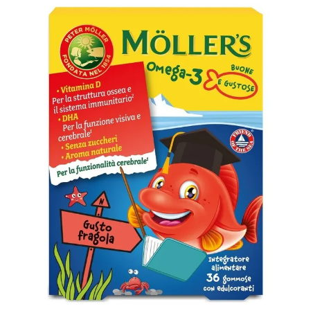 Moller's omega 3 jelly fish 36 gommose