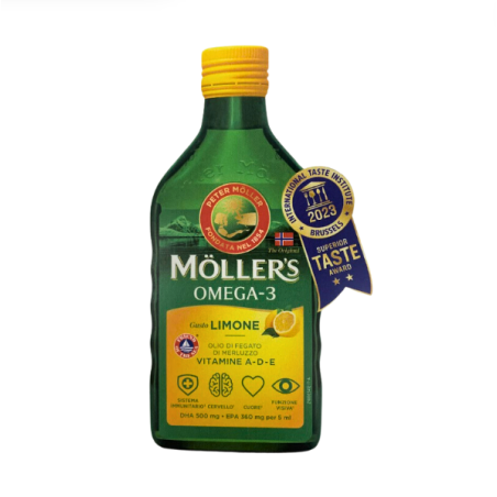 Moller's omega 3 olio limone 250 ml Moller's omega 3 olio limone 250 ml