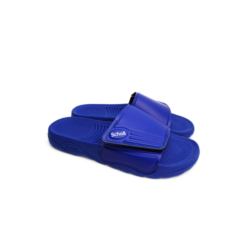 Scholl nautilus pvc u navy blue 43 materiale pvc fodera tomaia tessuto sottopiede pvc suola pvc fitting f altezza tacco15 collez