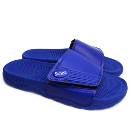 Scholl nautilus pvc u navy blue 43 materiale pvc fodera tomaia tessuto sottopiede pvc suola pvc fitting f altezza tacco15 collez