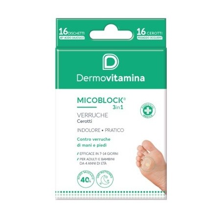 Dermovitamina Micoblock Verruche Patch 16 Pezzi