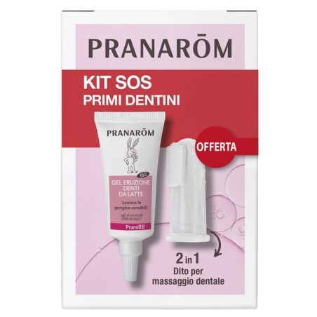 Pranarom Kit Sos Primi Dentini 1 Gel Eruzione Denti Da Latte 15 Ml + 1 Dito Massaggiante Pranarom Kit Sos Primi Dentini 1 Gel Eruzione Denti Da Latte 15 Ml + 1 Dito Massaggiante