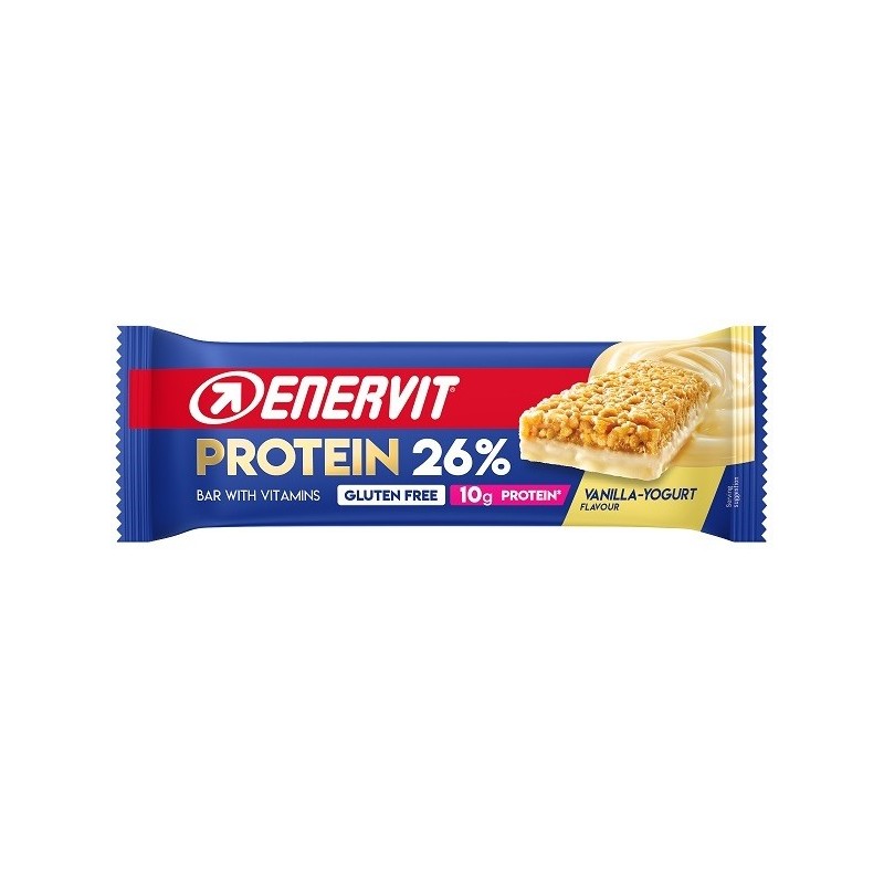 Enervit Sport Protein Bar 26% Vaniglia Yogurt 40 G Enervit Sport Protein Bar 26% Vaniglia Yogurt 40 G