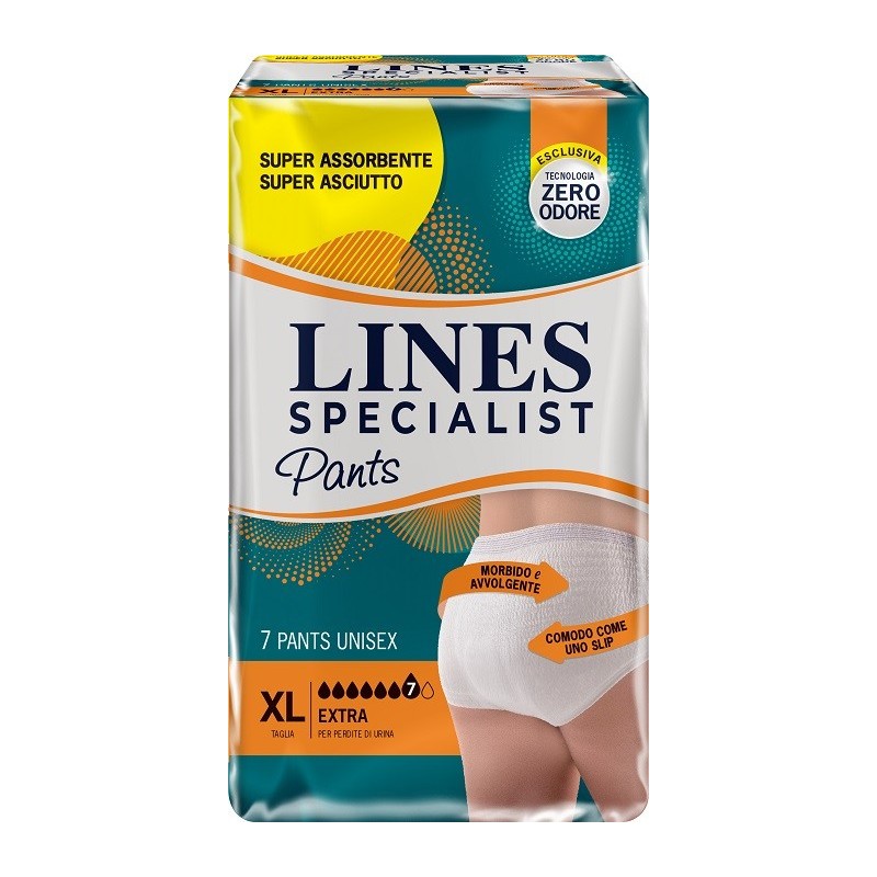 Pannolone Mutandina Lines Specialist Unisex Extra Xl 7 Pezzi