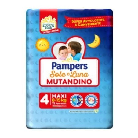 Pampers Sole Luna Mutandina Maxi 15 Pezzi
