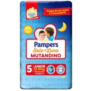 Pampers Sole Luna Mutandina Junior 14 Pezzi