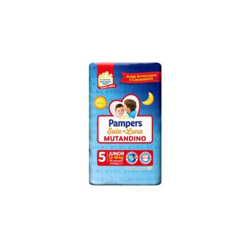 Pampers Sole Luna Mutandina Junior 14 Pezzi