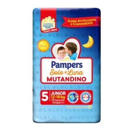 Pampers Sole Luna Mutandina Junior 14 Pezzi