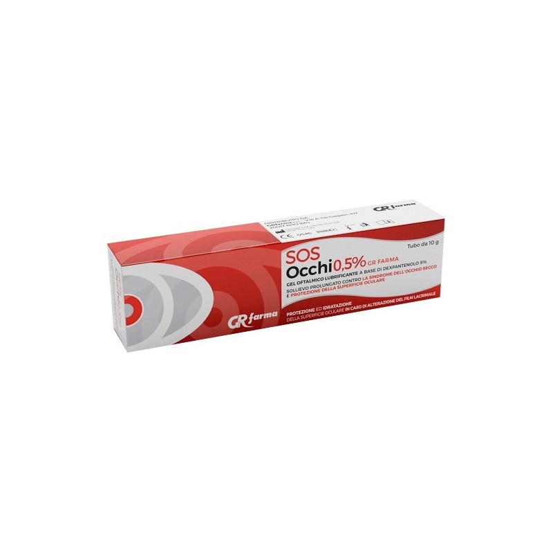 Gel Oftalmico Lubrificante Dexpantenolo 5% Sos Occhi 0,5% 10 G
