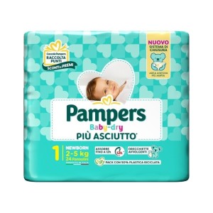 Pampers Baby Dry Pannolino Newborn 24 Pezzi