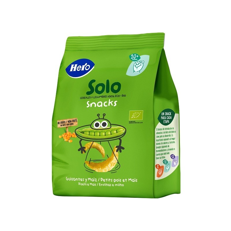 Hero Solo Snack Piselli E Mais 100% Bio 40 G