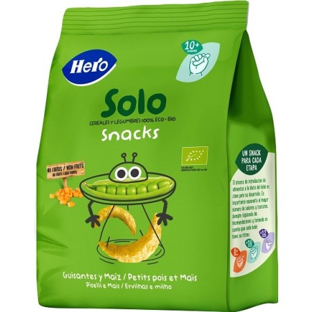 Hero Solo Snack Piselli E Mais 100% Bio 40 G