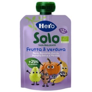 Hero Solo Omogeneizzato Patata Dolce Zucca Banana Mirtillo 100 G