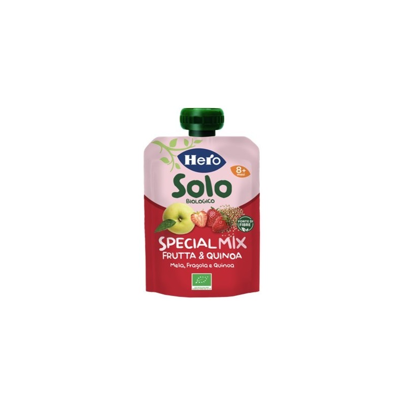 Hero Solo Frutta + Cereali Fragola Mela Quinoa 100 G