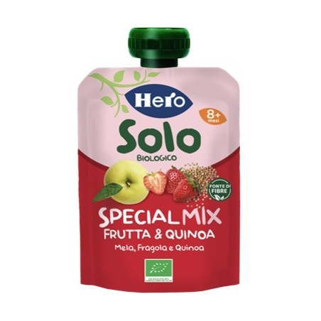 Hero Solo Frutta + Cereali Fragola Mela Quinoa 100 G