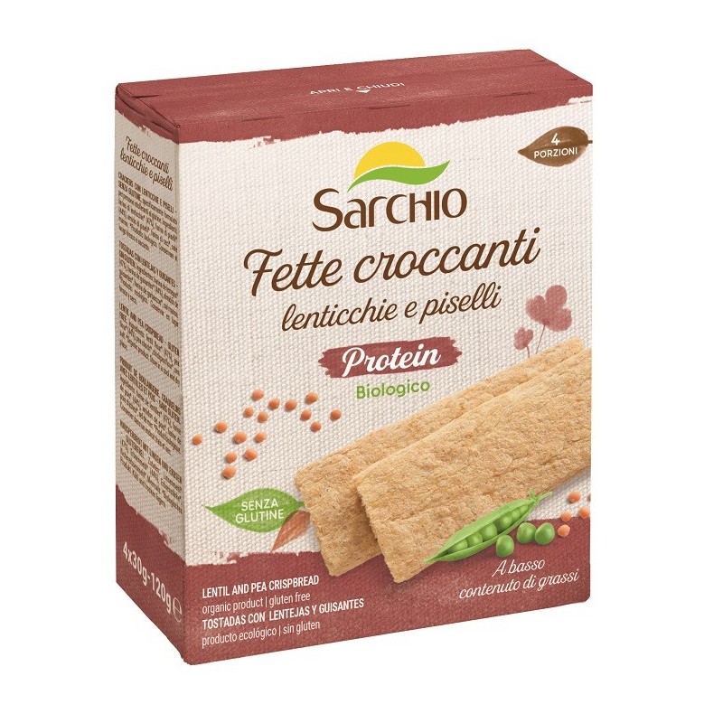 Sarchio Fette Croccanti Protein Lenticchie E Piselli 120 G