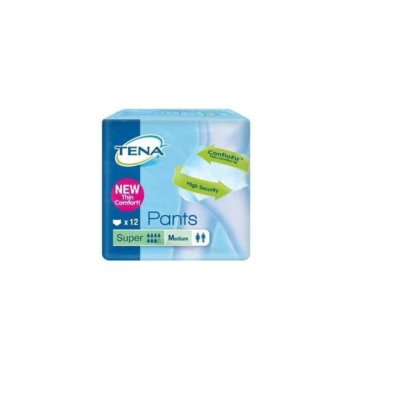 Pannolone A Mutandina Tena Pants Super M 12 Pezzi