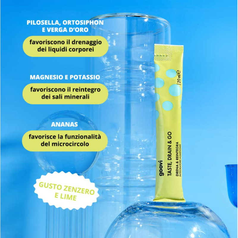 Goovi Drenante Zenzero&lime 24 Stick Pack Goovi Drenante Zenzero&lime 24 Stick Pack