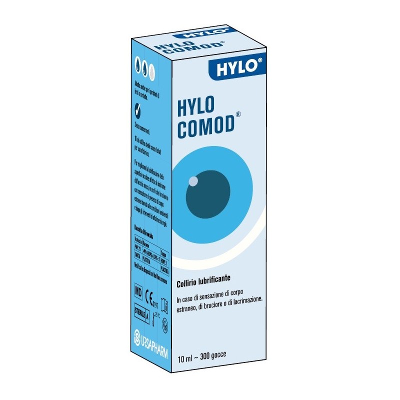 Collirio Lubrificante Hylo Comod Ialuronato Di Sodio 2 Mg/ml 10 Ml