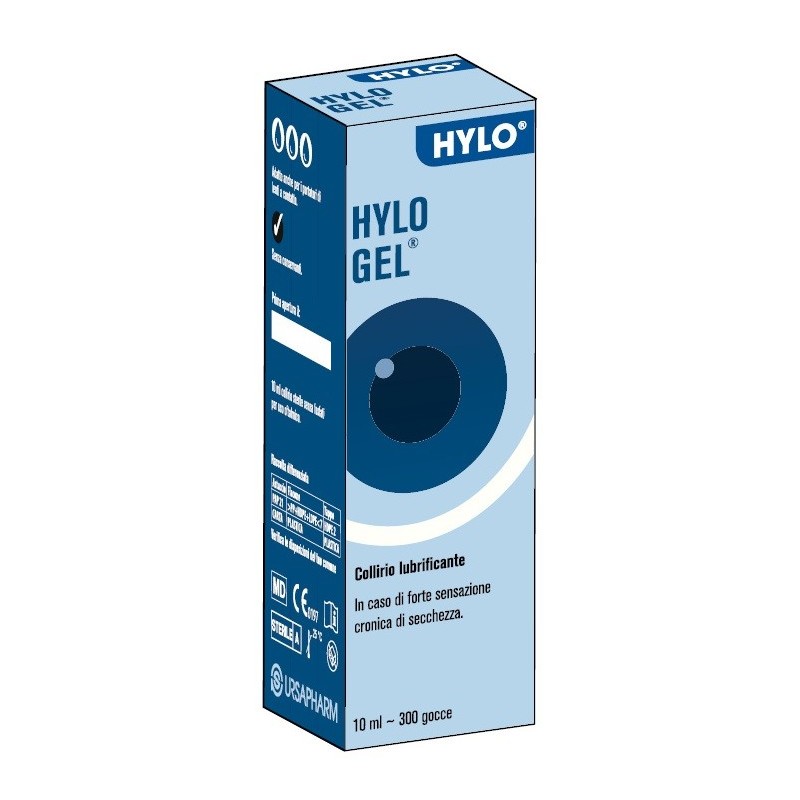 Collirio Lubrificante Hylo Gel Ialuronato Di Sodio 2 Mg/ml 10 Ml