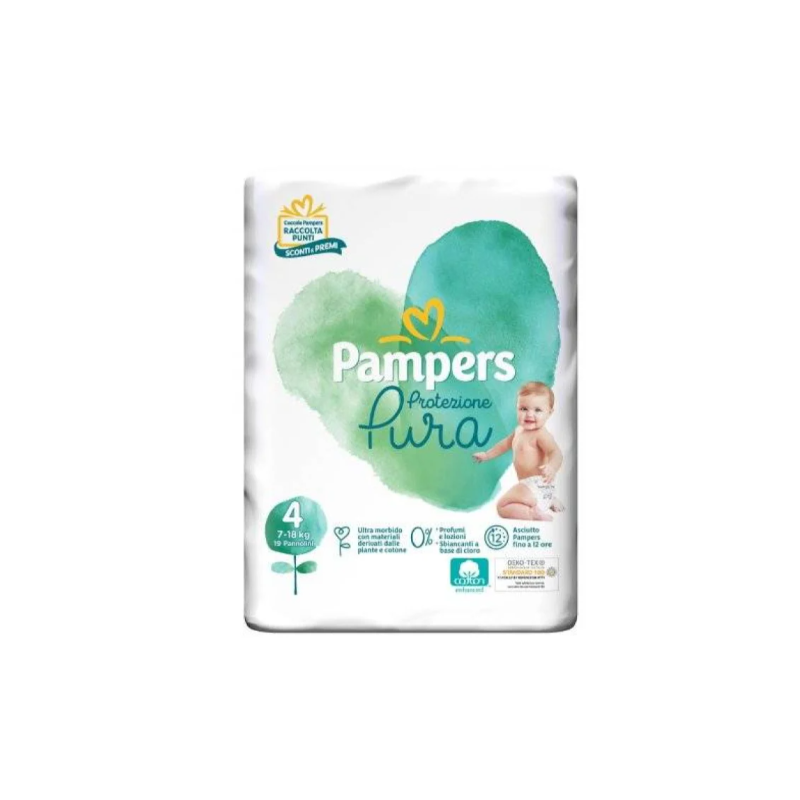 Pampers Protezione Pura Maxi Pannolini 19 Pezzi