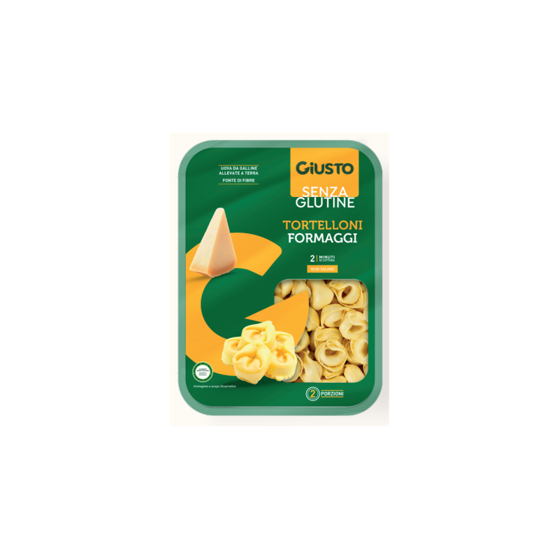 Giusto Senza Glutine Tortelloni Formaggi 250 G