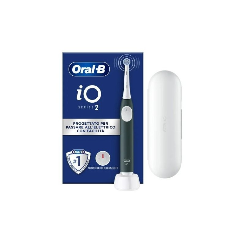 Oralb Power Spazzolino Elettrico Io2 Series Forest Green + Travel Case