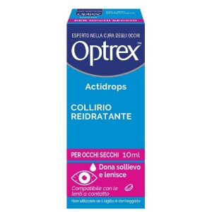 Collirio Reidratante Occhi Secchi Optrex Actidrops 10 Ml