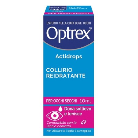 Collirio Reidratante Occhi Secchi Optrex Actidrops 10 Ml