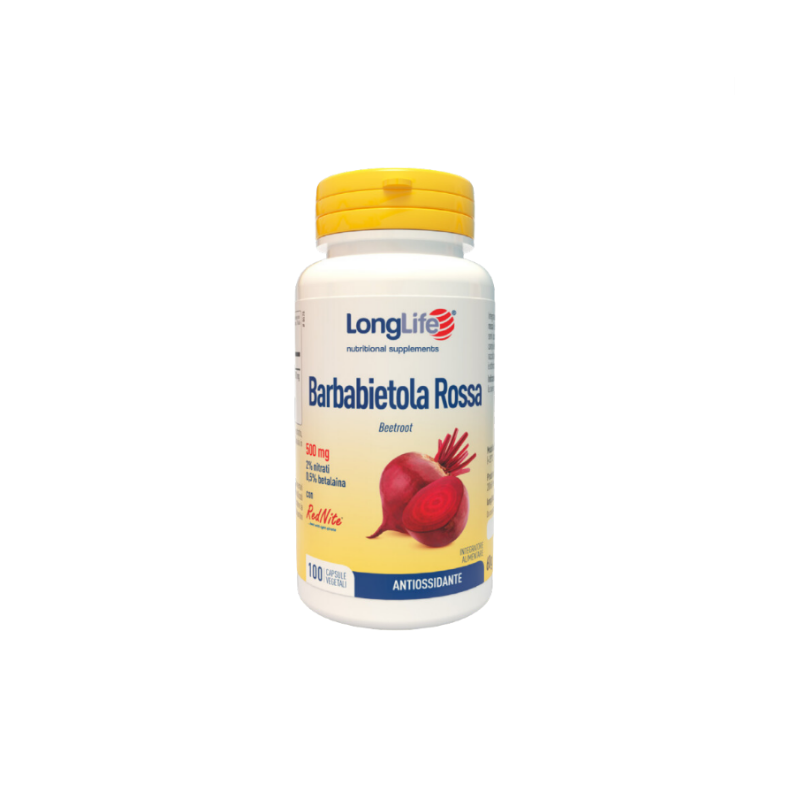 Longlife Barbabietola Rossa 500 Mg 100 Capsule Vegetali