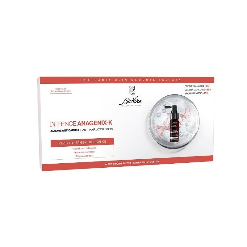 Defence Anagenix K Lozione Anti Caduta 6 Flaconcini 15 Ml