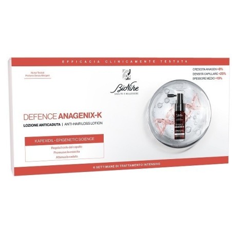 Defence Anagenix K Lozione Anti Caduta 6 Flaconcini 15 Ml