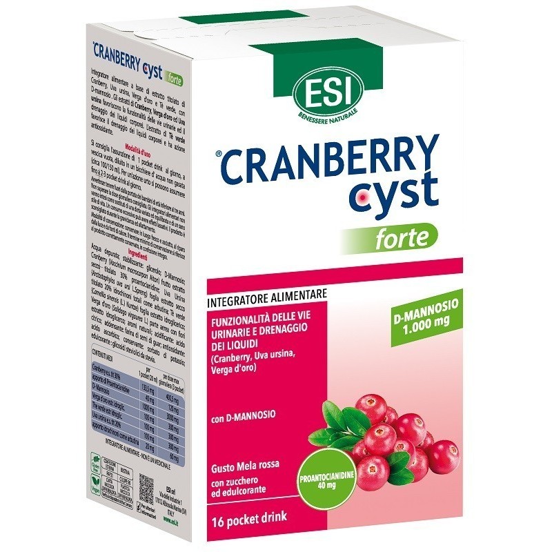 Esi Cranberry Cyst Forte 16 Pocket Drink