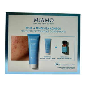 Miamo Cof Pelle Tendenza Acneica Acnever Cream 50 Ml + Omaggi Aha/bha 50 Ml E Salicilico 10 Ml