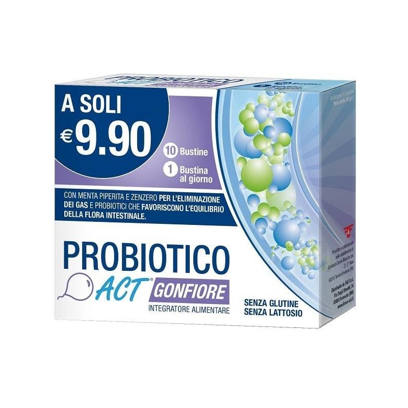 Probiotico Act Gonfiore 10 Bustine