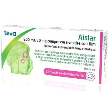 Aislar 12 Compresse Rivestite 200mg+30mg