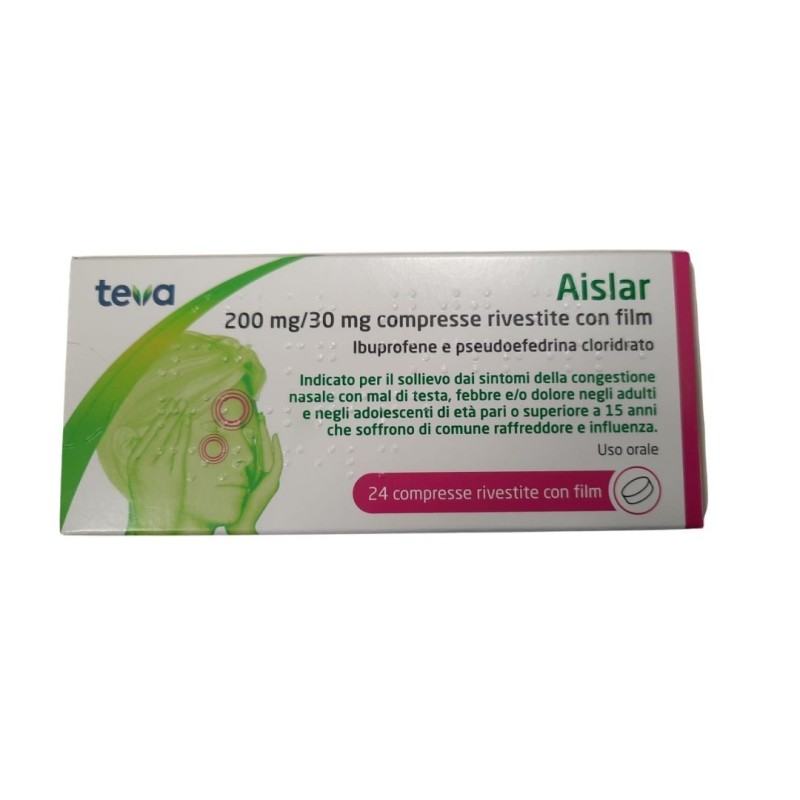 Aislar 24 Compresse Rivestite 200mg+30mg