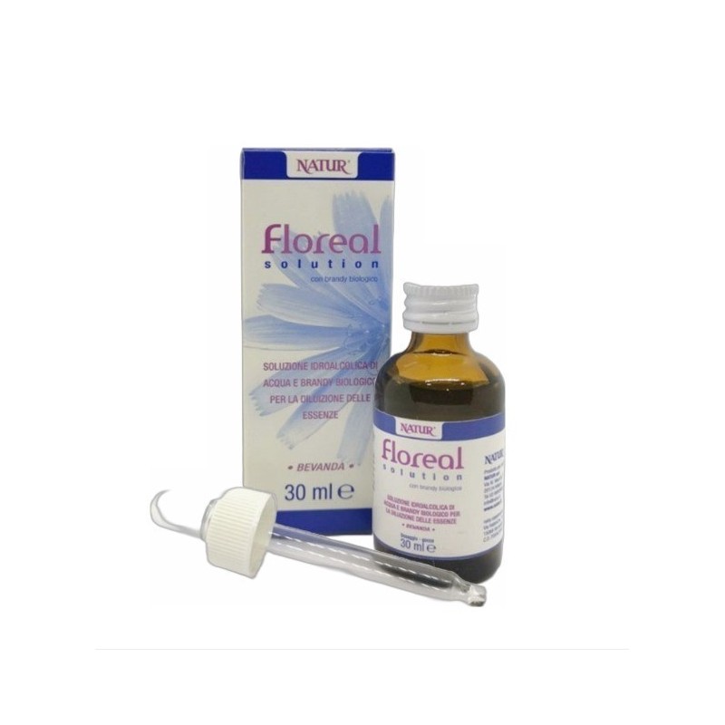 Floreal Solution 30 Ml Soluzione Acqua E Brandy Biologico Per Diluizione Essenze