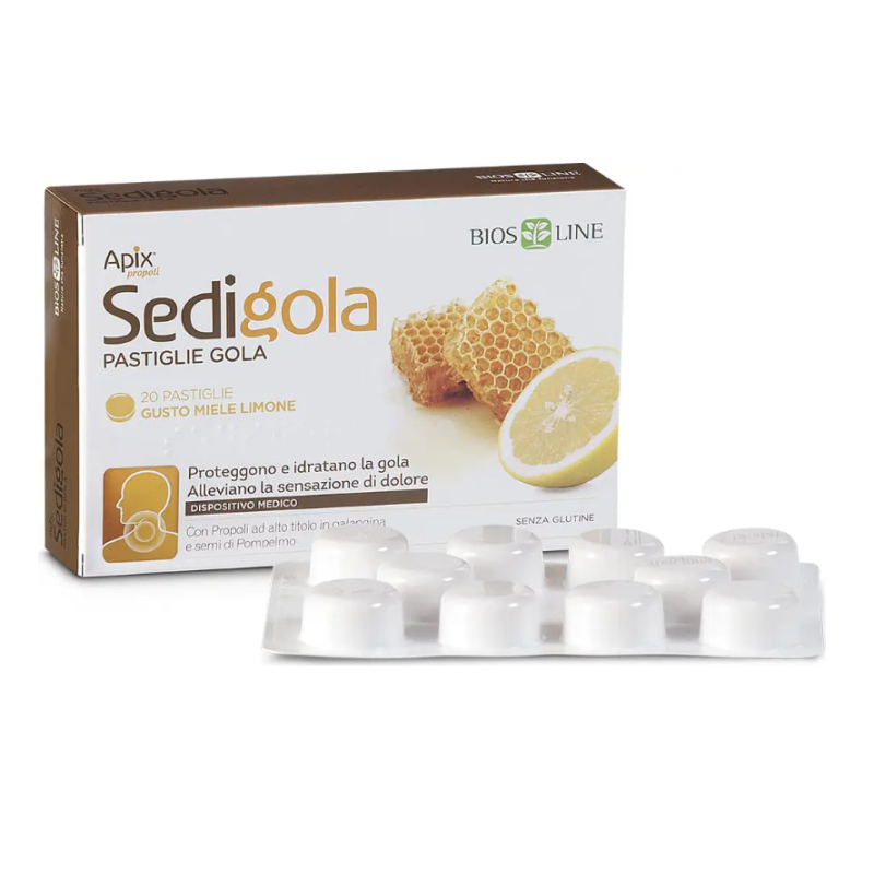 Apix Sedigola Miele Limone 20 Pastiglie Apix Sedigola Miele Limone 20 Pastiglie