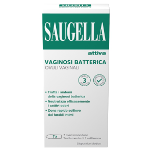 Saugella Attiva Vaginosi Batterica 7 Ovuli Vaginali