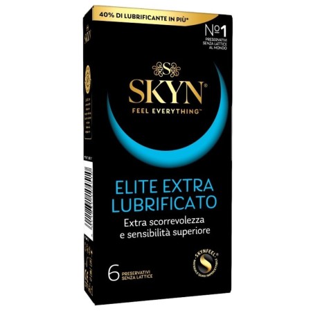 Profilattico Skyn Elite Extra Lubrificato 6 Pezzi