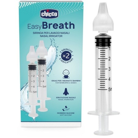 Siringa Nasale Lavaggi Easy Breath Chicco 2 Pezzi Siringa Nasale Lavaggi Easy Breath Chicco 2 Pezzi
