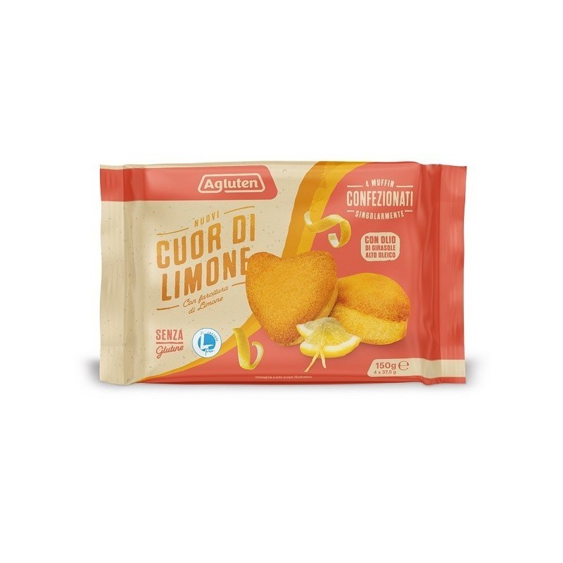 Agluten Nuovi Cuor Di Limone 4 Pezzi Da 37,5 G