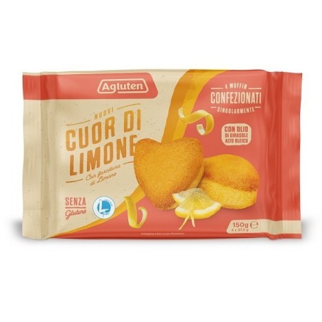 Agluten Nuovi Cuor Di Limone 4 Pezzi Da 37,5 G