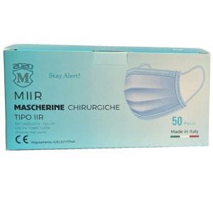 Miir Mascherina Chirurgica Azzurra 50 Pezzi