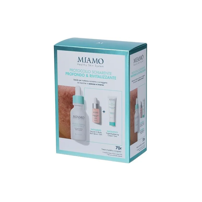 Miamo Macchie Invernali Protocollo 1 Pigment Control 30 Ml + 1 Mini Triple Brightening Masque 10 Ml + 1 Mini Nourish 10 Ml