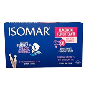 Isomar Flaconcini Fluidificanti Soluzione Ipertonica 30%+acido Ialuronico 20 Flaconcini Da 5 Ml