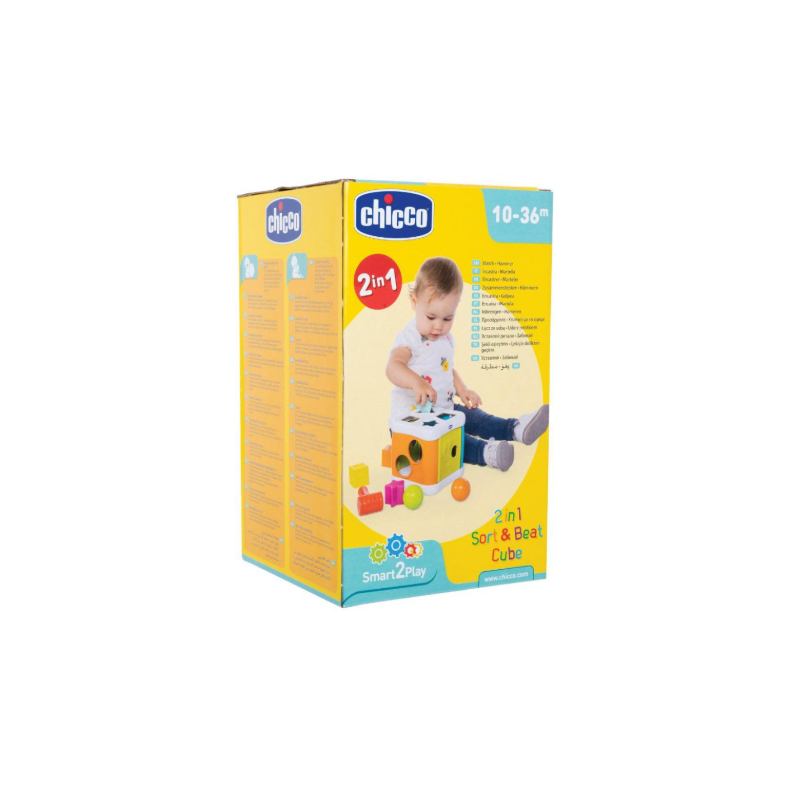 Chicco Gioco 2 In 1 Cubo Incastra & Martella 2022